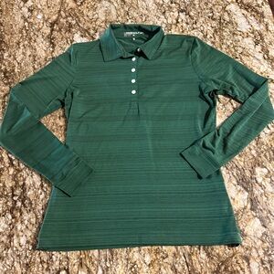 Nike Golf Dark Green Dri-FIT Long Sleeve Polo